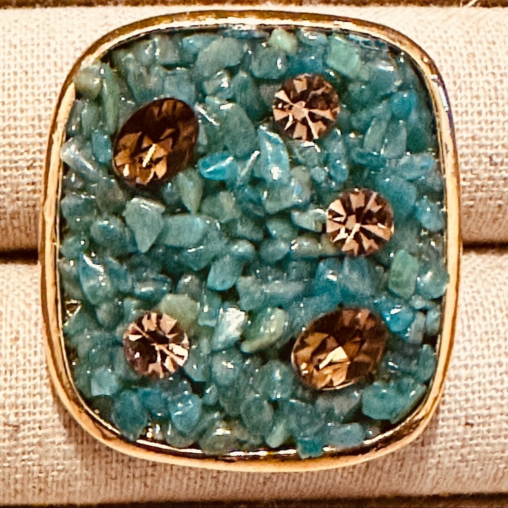 Sparkling Sage | Ring | Turquoise Amazonite Ring - Picture 10 of 15